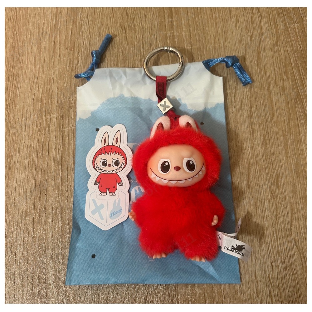 Labubu Pin for Love Plush Charm - X for X-factor Pop Mart Open Box New Authentic